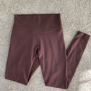 Lululemon Wunder Unders, size 4, 28”, mauve/purple